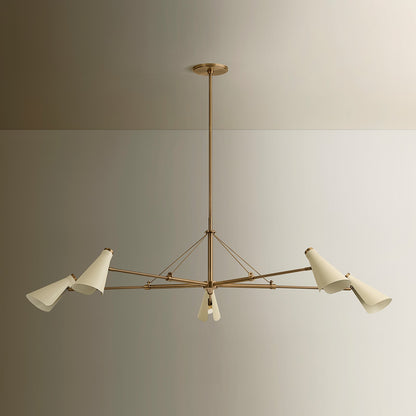 Troy Lighting Andersen 5Lt Chandelier, Patina Brass/Patina Brass