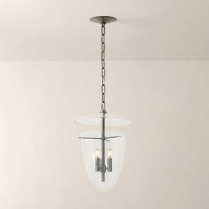 Troy Lighting Tully 3Lt Lantern, Vintage Pewter/Clear