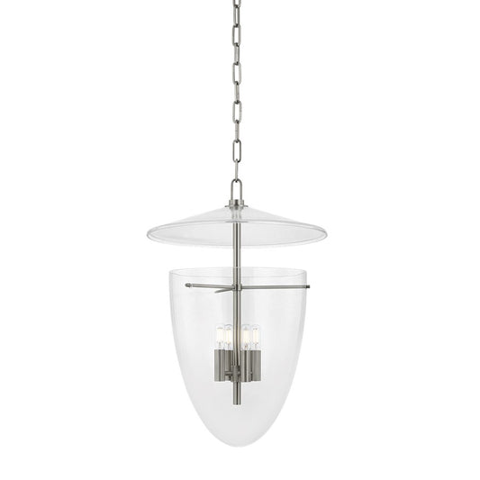 Troy Lighting Tully 4Lt Lantern, Vintage Pewter/Clear - F4418-VPT