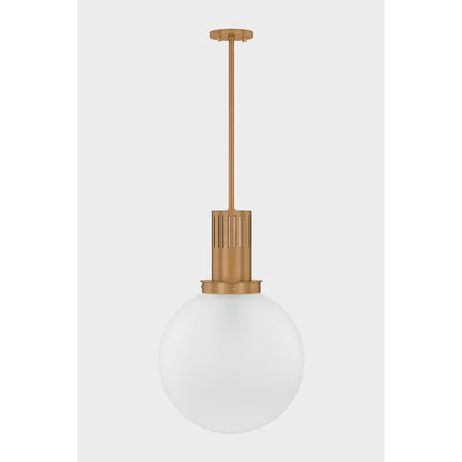 1 Light 16" Pendant, Brass