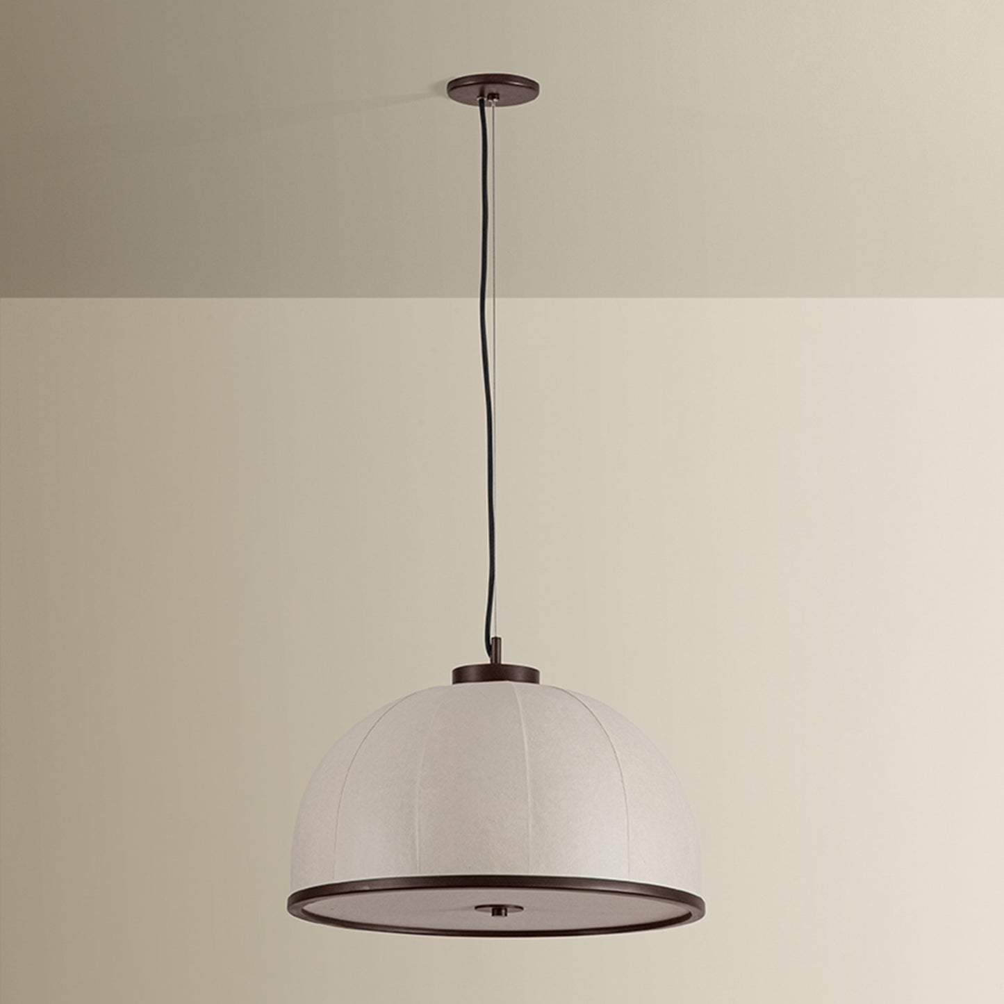 Troy Lighting Rodrick 3 Light Pendant, Bronze Leaf/Handmade Paper