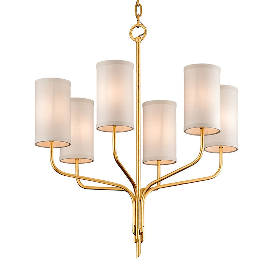 Juniper Chandelier, Gold Leaf