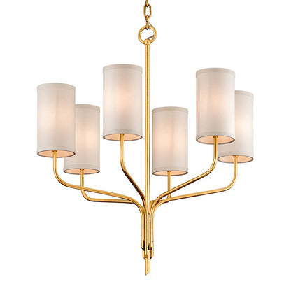 Juniper Chandelier, Gold Leaf