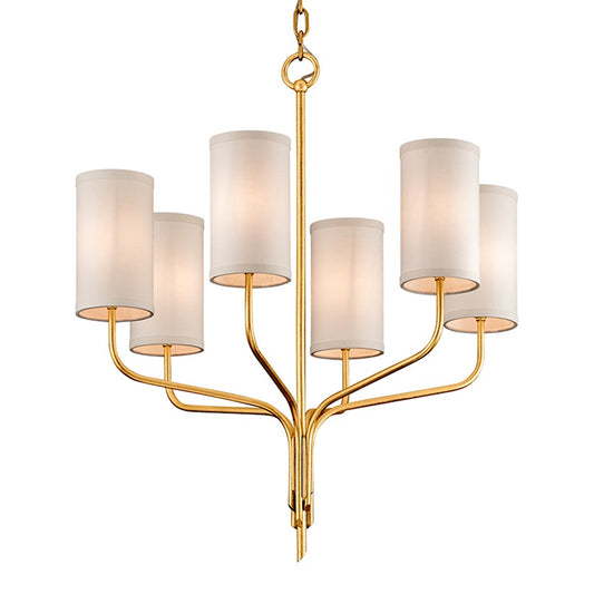 Juniper Chandelier, Gold Leaf