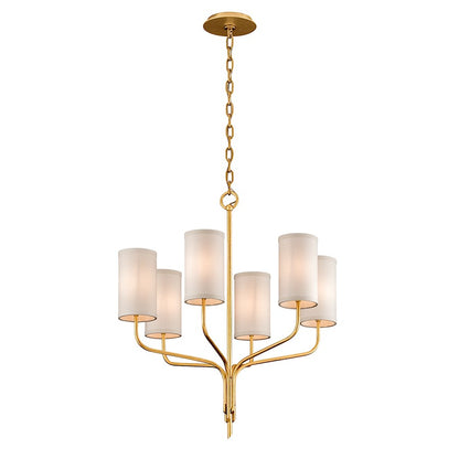Juniper Chandelier, Gold Leaf