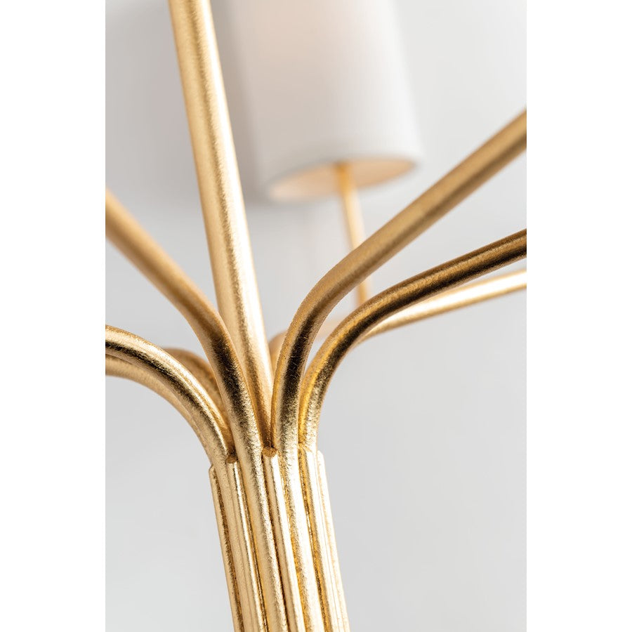 Juniper Chandelier, Gold Leaf