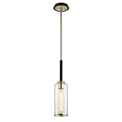 1 Light Mini Pendant, Carbide Black Polished Nickel
