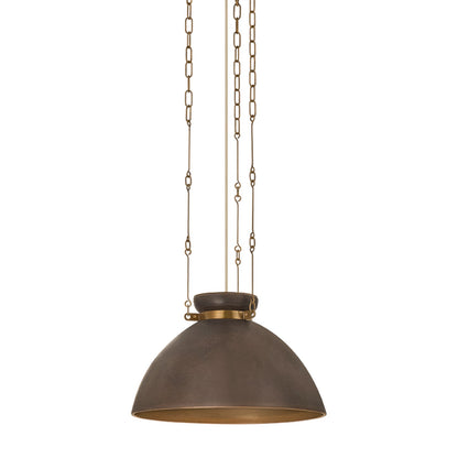 Troy Lighting Allston 1 Light 18"H Pendant, Patina Brass