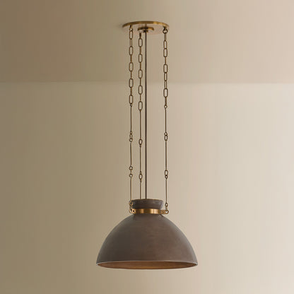 Troy Lighting Allston 1 Light 18"H Pendant, Patina Brass