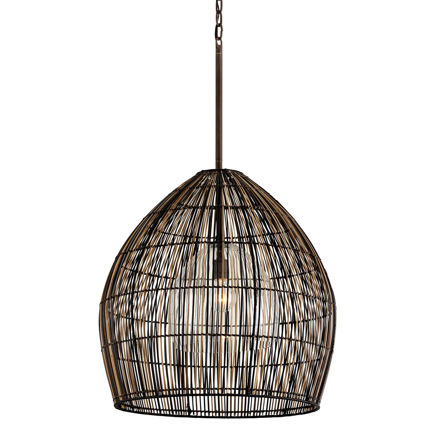 Troy Lighting Holden 1 Light 25" Chandelier, Textured Bronze - F7531-TBZ
