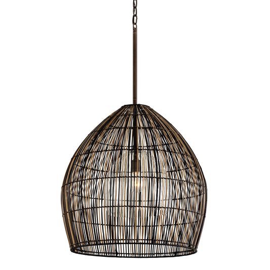 Troy Lighting Holden 1 Light 25" Chandelier, Textured Bronze - F7531-TBZ