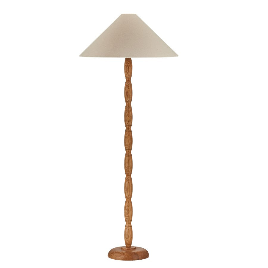 Troy Lighting Parrish 1Lt Floor Lamp, Patina Brass/Handicraft Hemp - PFL2064-PBR