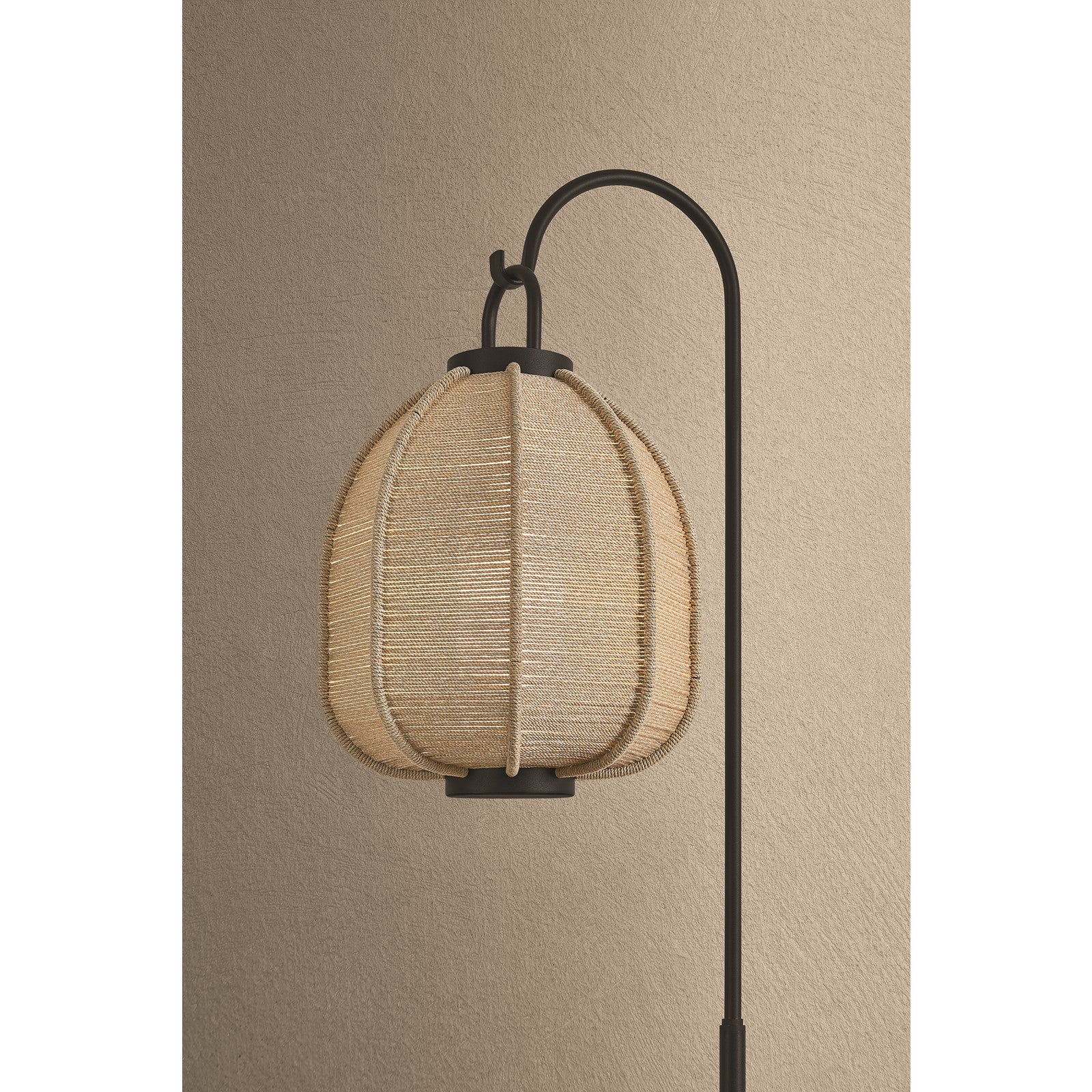 Troy Lighting Maltby Outdoor 1Lt Floor Lamp/Large Shade, Black