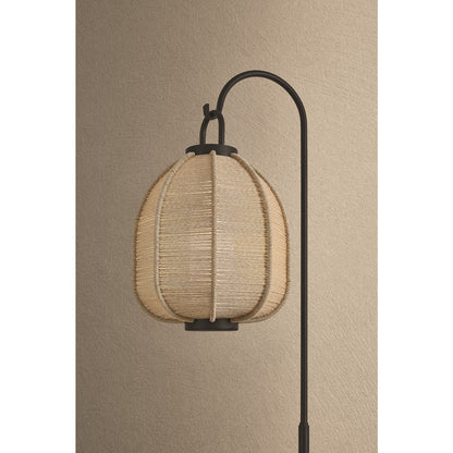 Troy Lighting Maltby Outdoor 1Lt Floor Lamp/Large Shade, Black