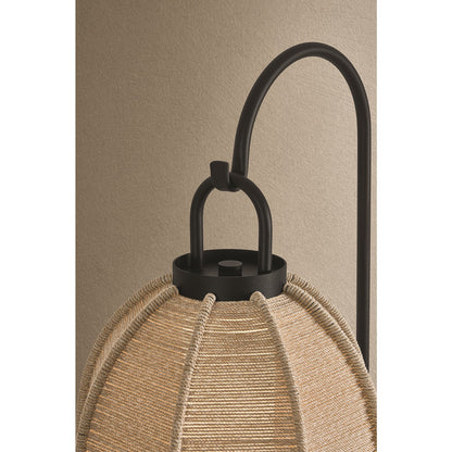 Troy Lighting Maltby Outdoor 1Lt Floor Lamp/Small Shade, Black