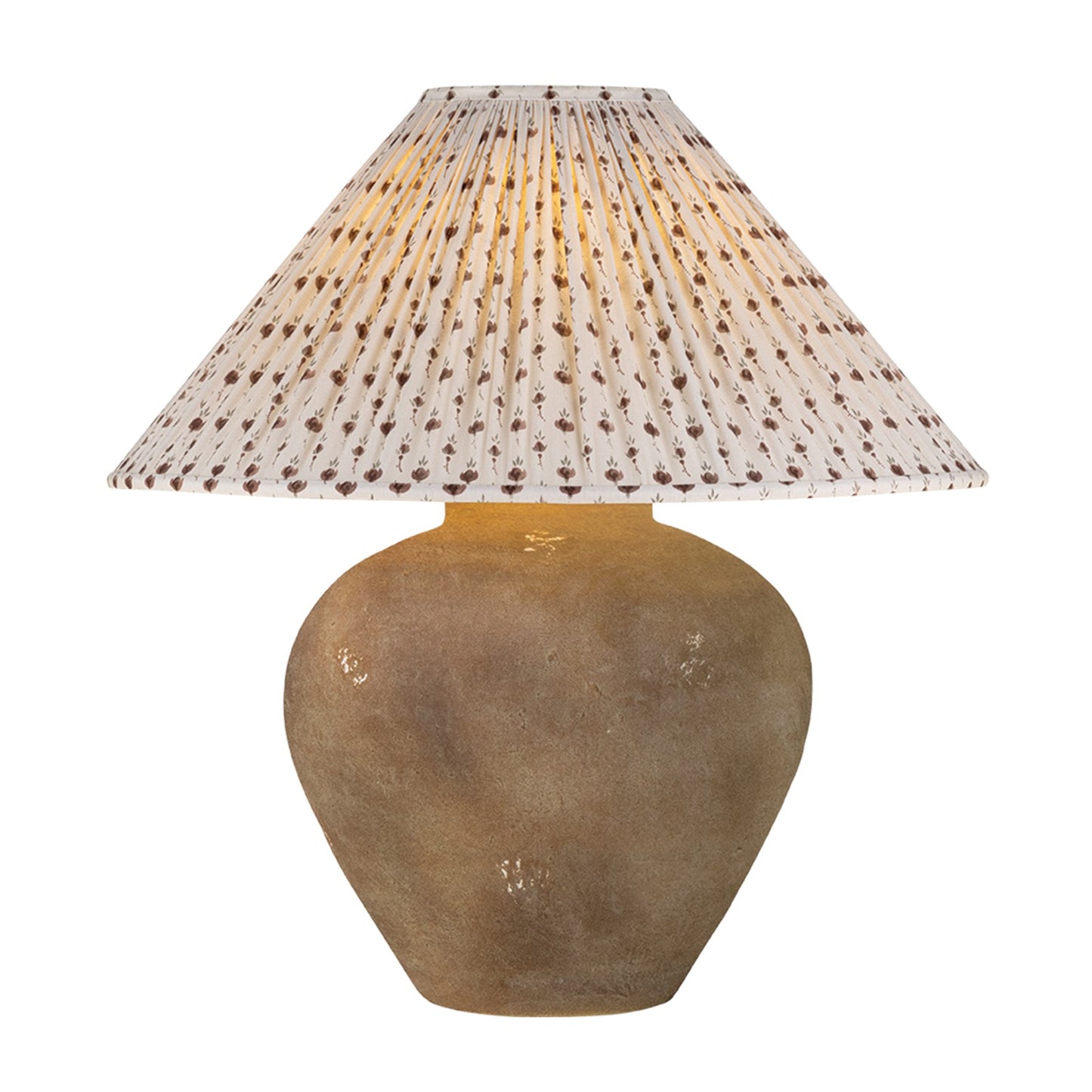 Troy Lighting Calabria 1 Light 23"H Table Lamp, Sienna/Linen