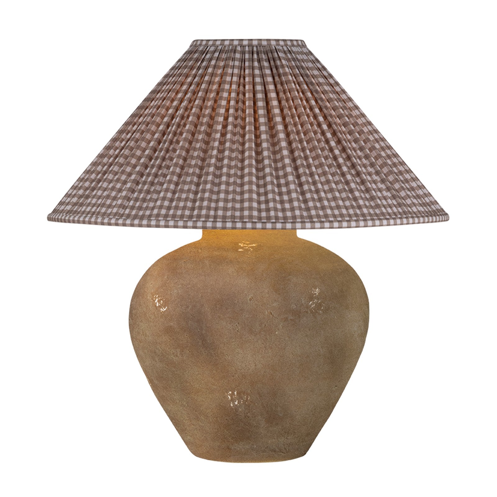 Troy Lighting Calabria 1 Light 22"W Table Lamp, Sienna/Linen