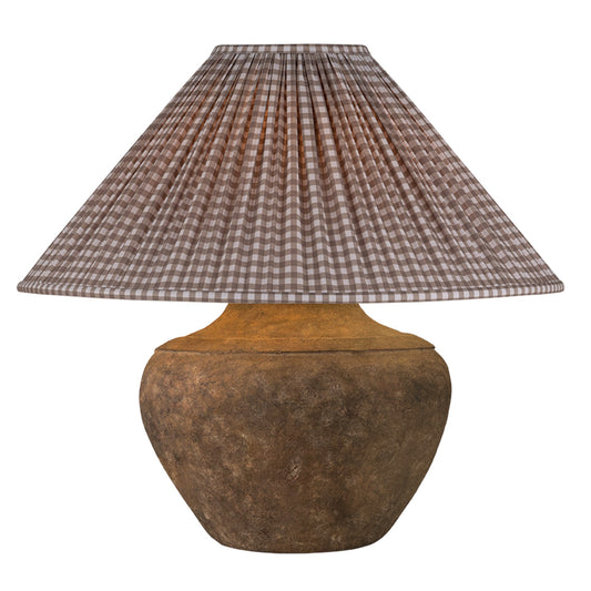 Troy Lighting Calabria 1 Light 20"H Table Lamp, Rustco/Linen
