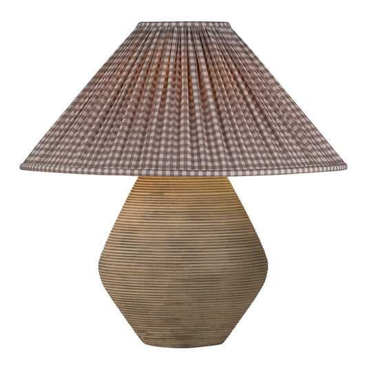 Troy Lighting Calabria 1 Light Table Lamp, Reggio/Linen
