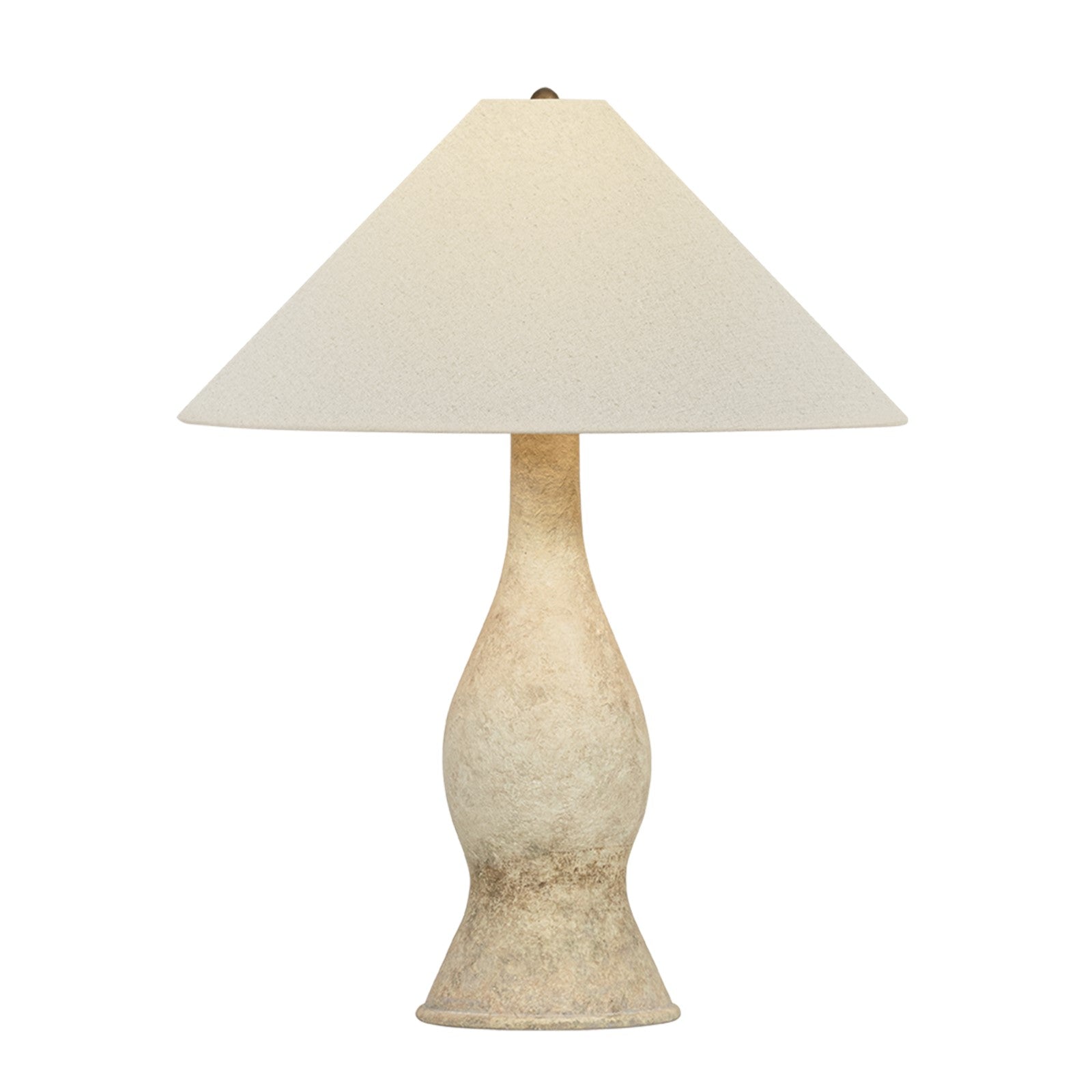 Troy Lighting Yuba 1Lt Table Lamp, Brass/Sandstone Linen