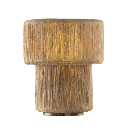 Troy Lighting Kenai 1Lt Table Lamp, Patina Brass/Abaca String - PTL2020-PBR