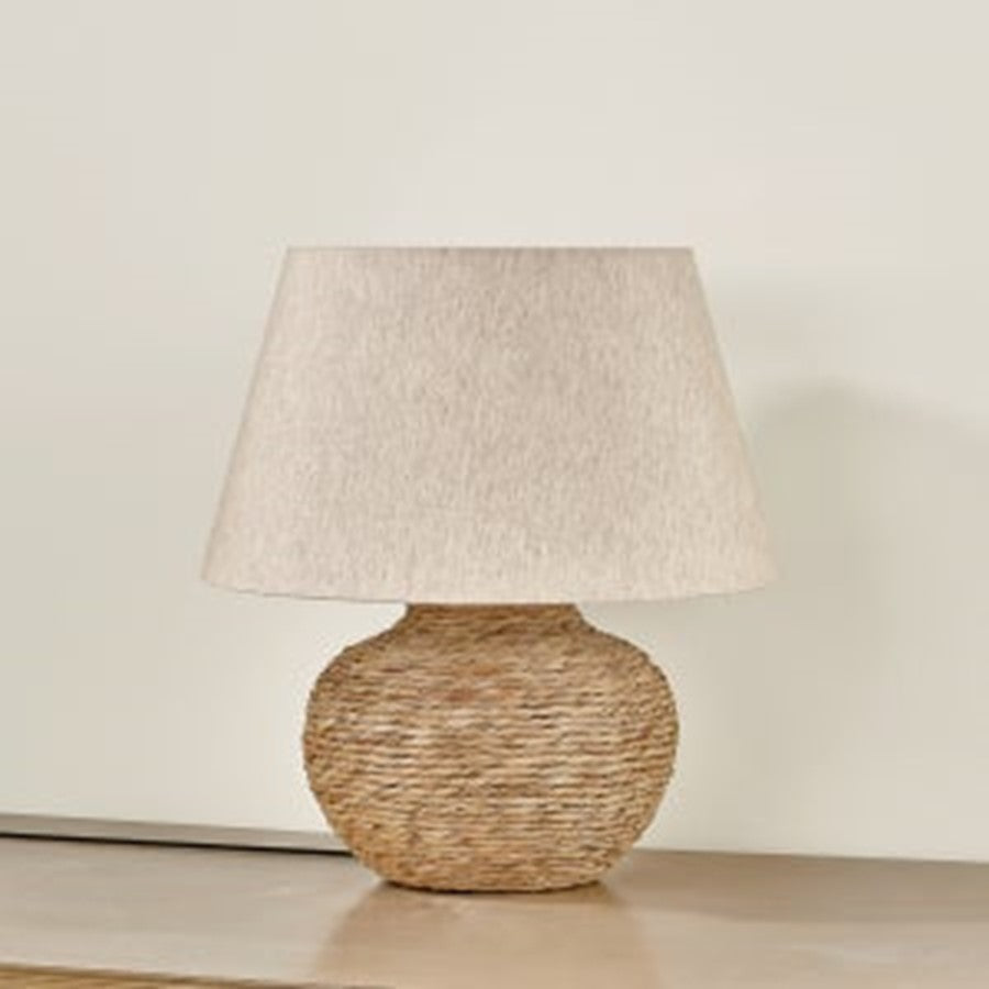 Troy Lighting Malik 1Lt Table Lamp, Patina Brass/Natural Linen