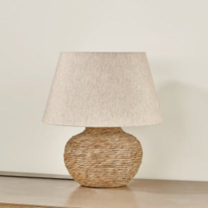Troy Lighting Malik 1Lt Table Lamp, Patina Brass/Natural Linen