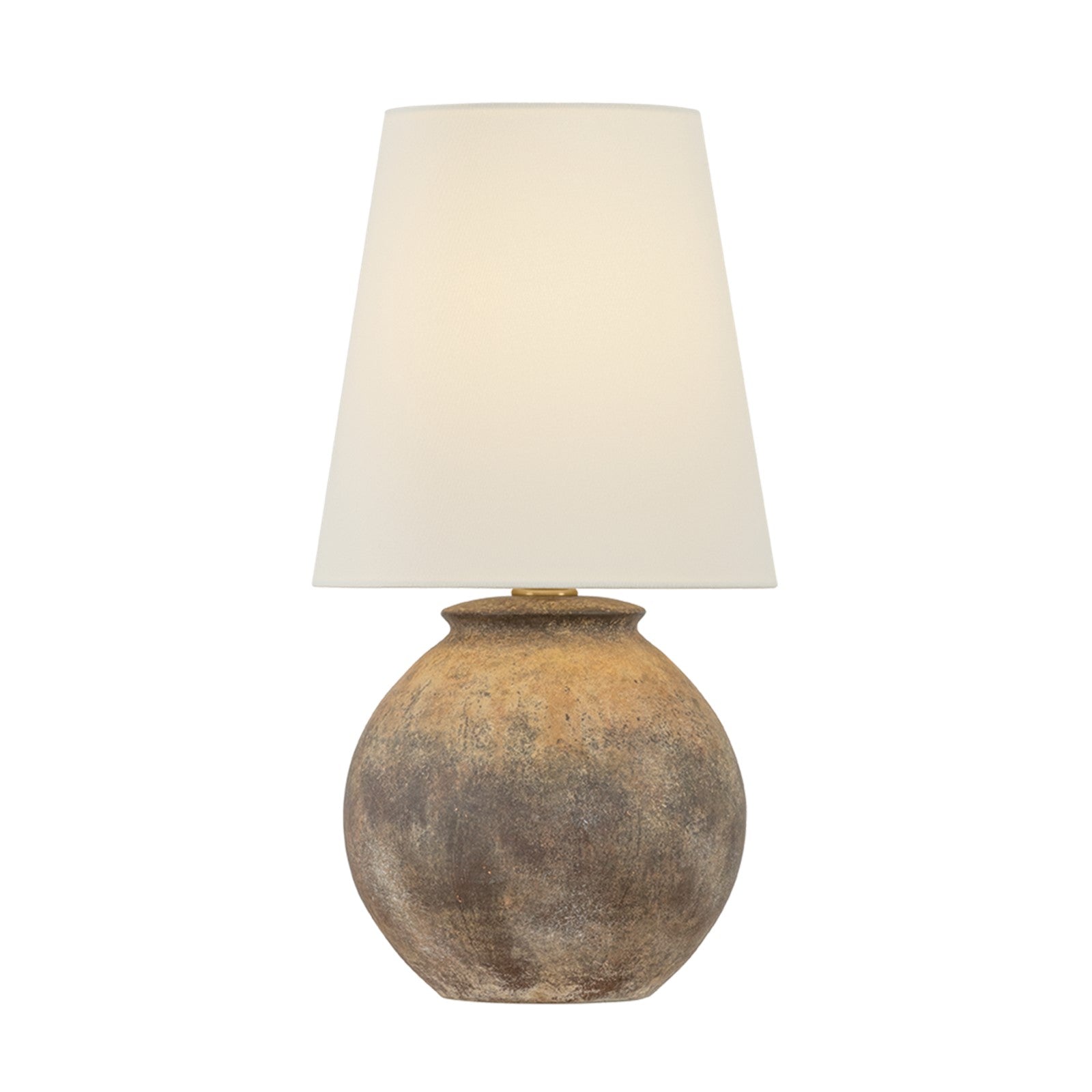 Troy Lighting Zeal 1Lt Table Lamp, Brass/Off White Linen