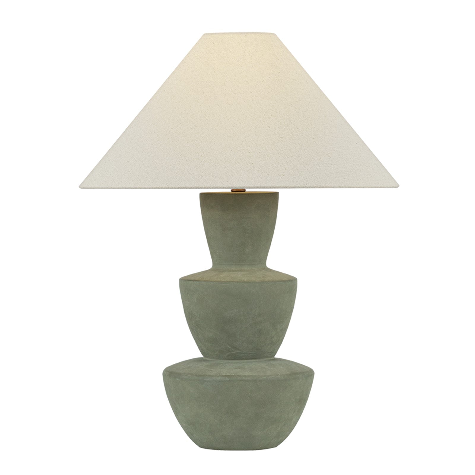 Troy Lighting Kamas 1Lt Table Lamp, Brass/Sandstone Linen