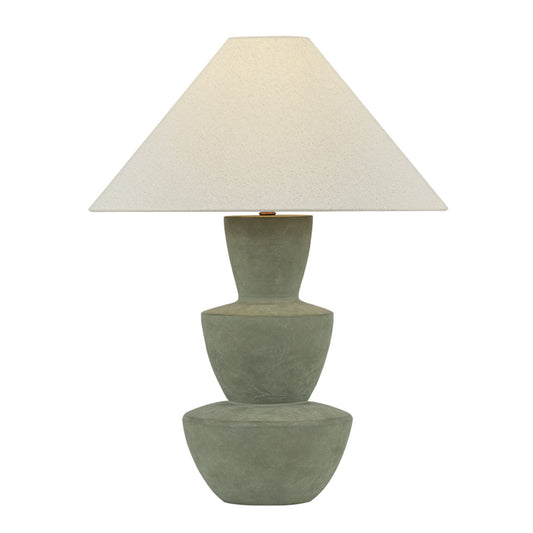 Troy Lighting Kamas 1Lt Table Lamp, Brass/Sandstone Linen