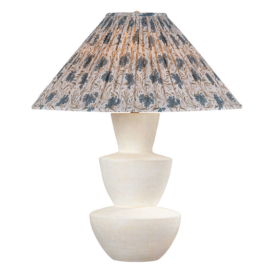 Troy Lighting Kamas 1Lt Table Lamp, Brass/Off White Linen
