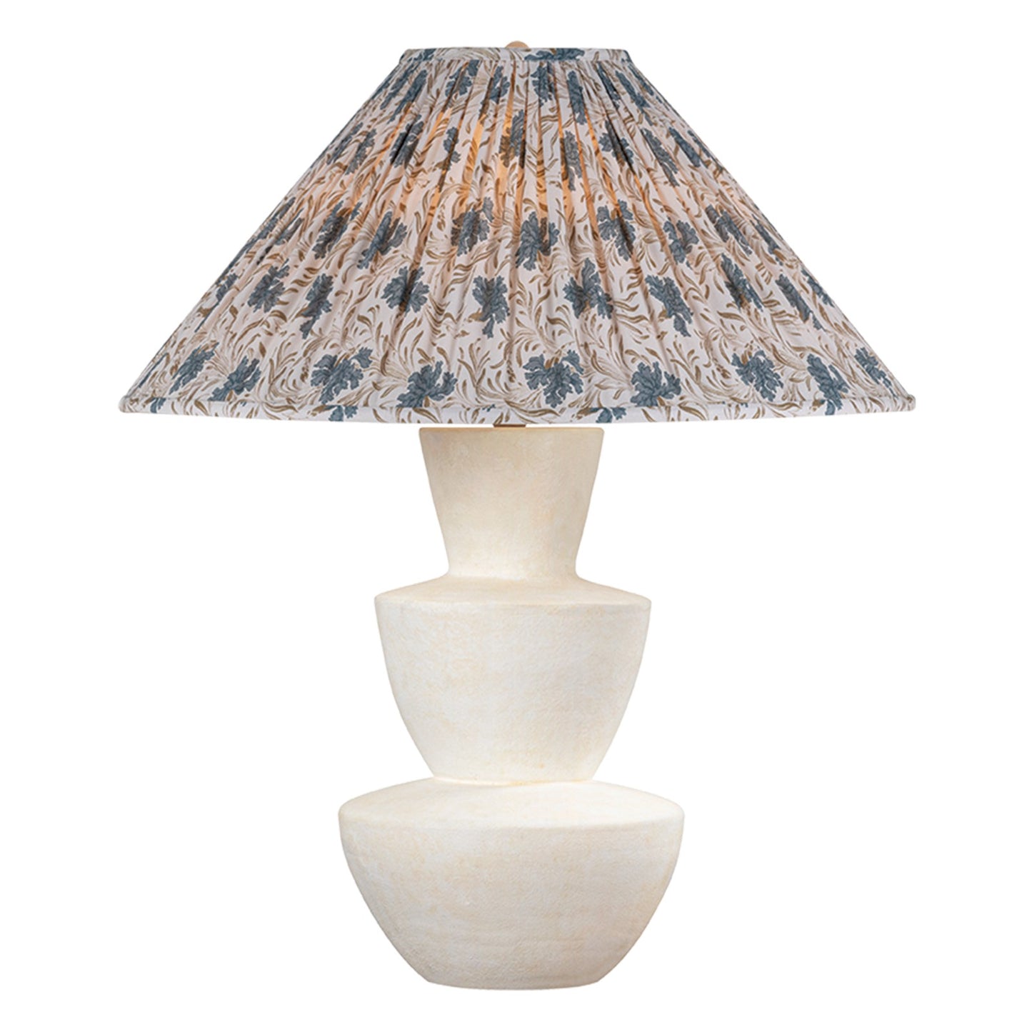 Troy Lighting Kamas 1Lt Table Lamp, Brass/Off White Linen