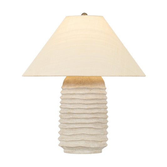 Troy Lighting Gino 1 Light Table Lamp, Patina Brass/Saguran