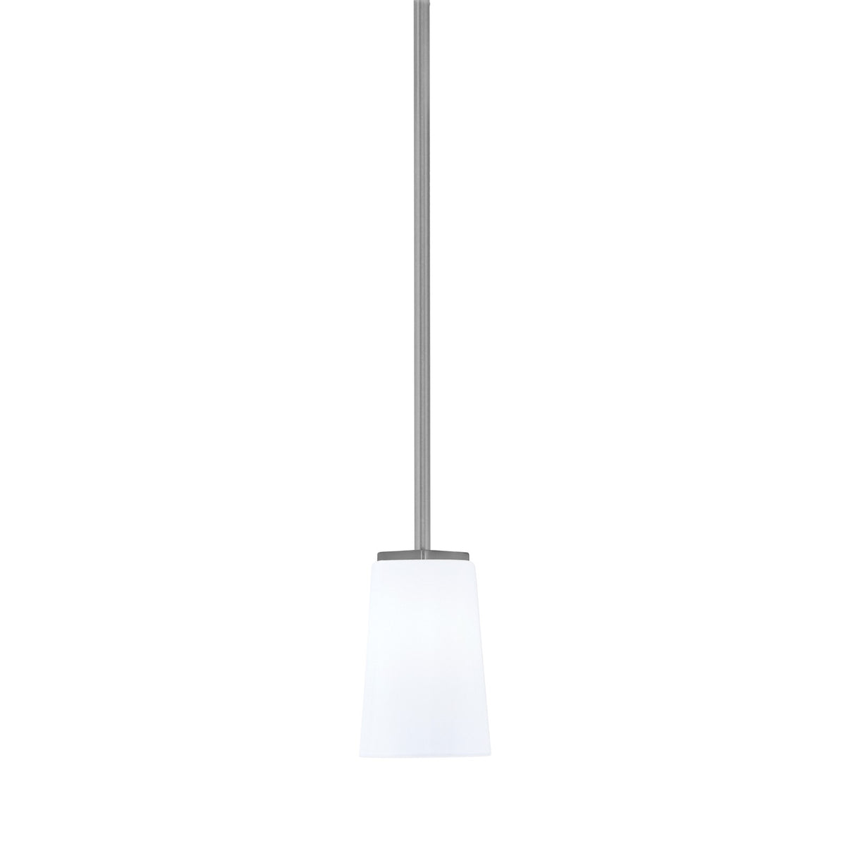 Toltec Franklin 5in 1-Light Mini Pendant | Modern Graphite and White Opal Glass | Kitchen Island & Dining Room | 4.5 x 7 in | Model 1201-GP-261
