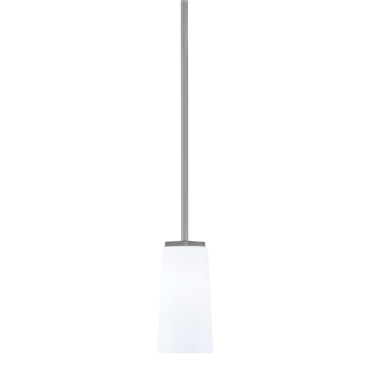 Toltec Franklin 5in 1-Light Mini Pendant | Modern Graphite and White Opal Glass | Kitchen Island & Dining Room | 5 x 10 in | Model 1201-GP-291