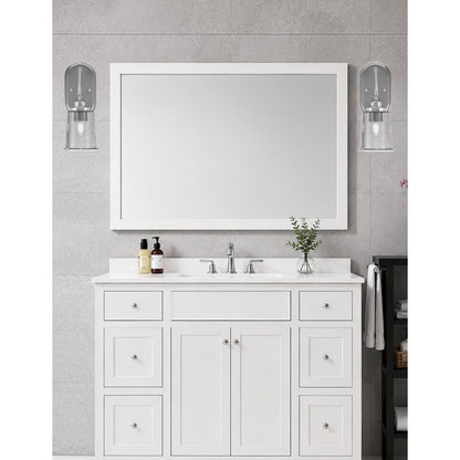 Toltec Odyssey 1-Light Wall Sconce | Modern Brushed Nickel and Smoke Bubble Glass | Bedroom & Hallway Accent Light | Model 2611-BN-5032