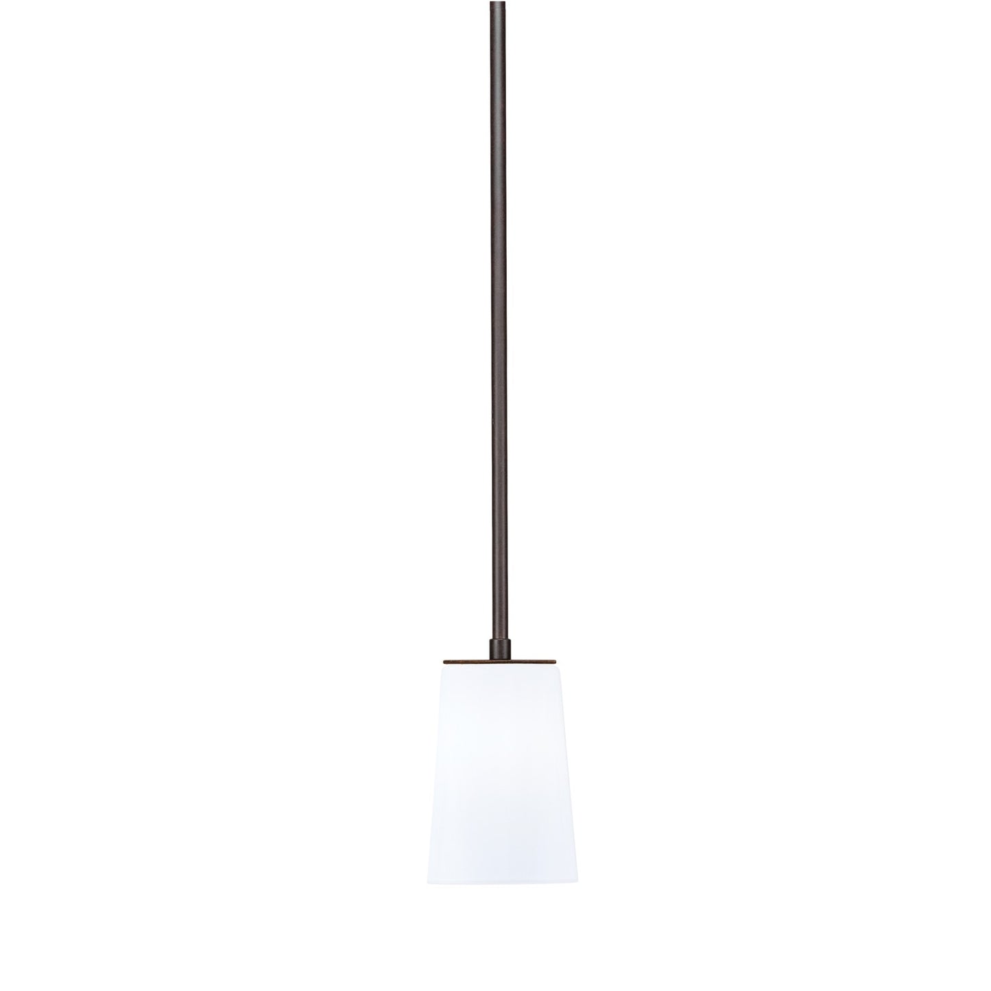 Toltec Apollo 4.5in 1-Light Pendant | Dark Granite Steel and White Opal Glass | Kitchen Island & Counter | 4.5 x 7.5 in | Model 573-DG-261