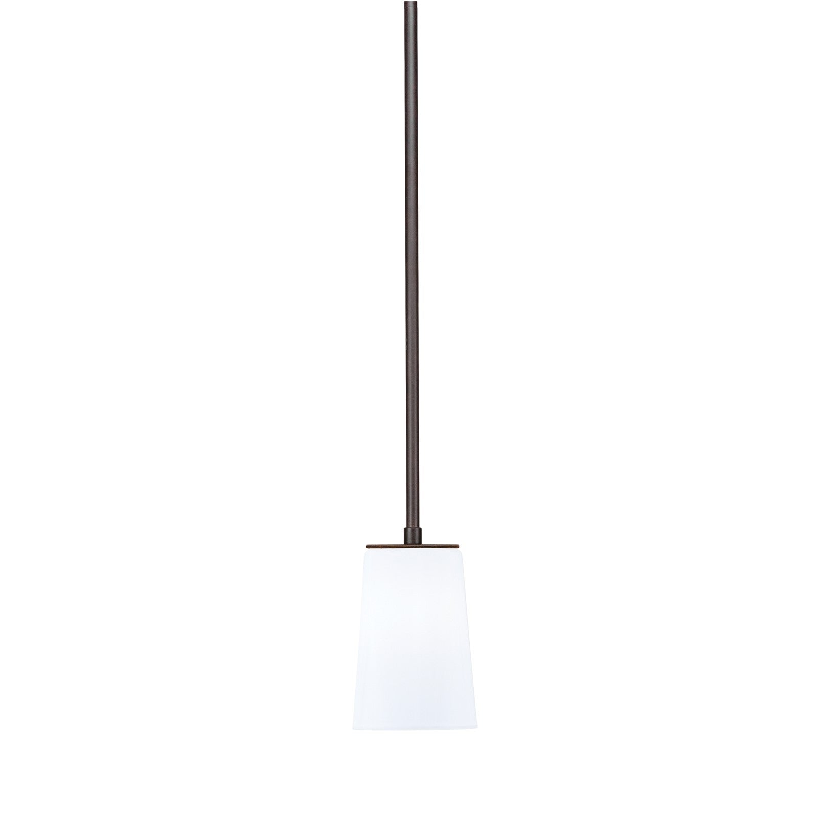 Toltec Apollo 4.5in 1-Light Pendant | Dark Granite Steel and White Opal Glass | Kitchen Island & Counter | 4.5 x 7.5 in | Model 573-DG-261