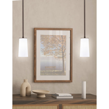 Toltec Apollo 5in 1-Light Pendant | Dark Granite Steel and White Opal Glass | Kitchen Island & Dining Room | 5 x 10.5 in | Model 573-DG-291