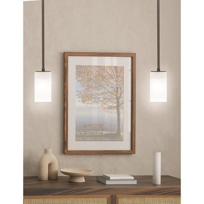 Toltec Apollo 4in 1-Light Pendant | Dark Granite Steel and White Marble Glass | Kitchen Island & Dining Area | 4 x 7.25 in | Model 573-DG-541