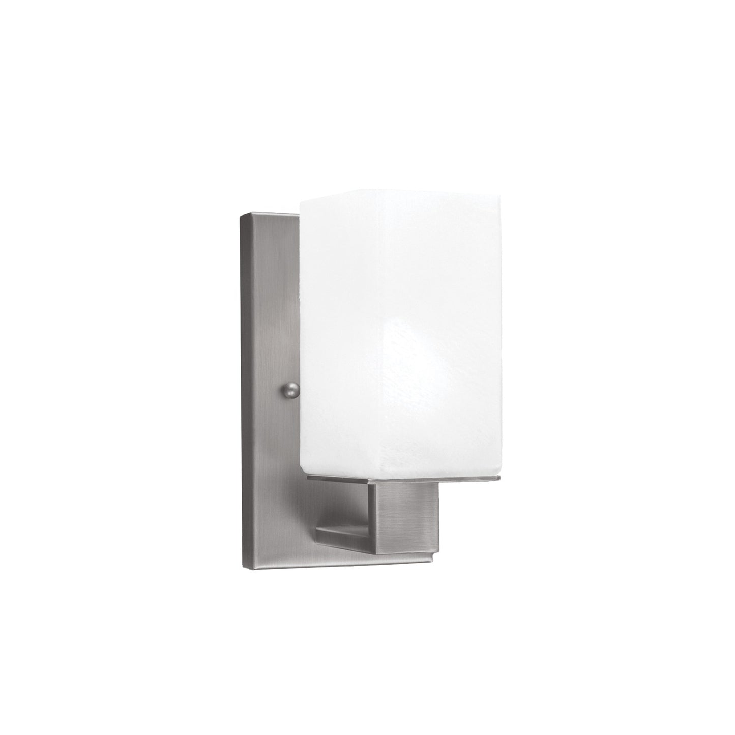 Toltec Apollo 1-Light Wall Sconce | Modern Graphite Steel and White Marble Glass | Hallway & Bathroom Accent | 4.5 x 8.75 x 5.25 in | Model 581-GP-541