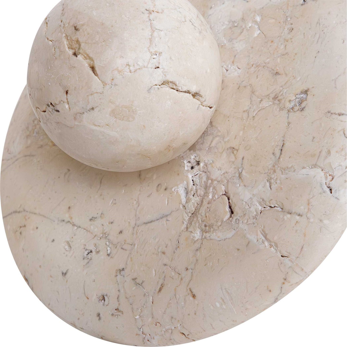 Uttermost Quarried Stone Set/2 Indoor-Outdoor Sculptures | Natural Stone | Shelf & Garden Decor | 8.5 x 8.5 x 9.25 in | Model 17150