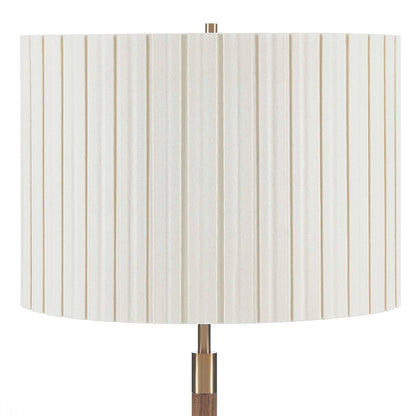 Uttermost Iliana 30in 1-Light Table Lamp | Dark Walnut Wood and Antique Brass Iron | Living Room & Bedroom | 14 x 14 x 30 in | Model 30812-1