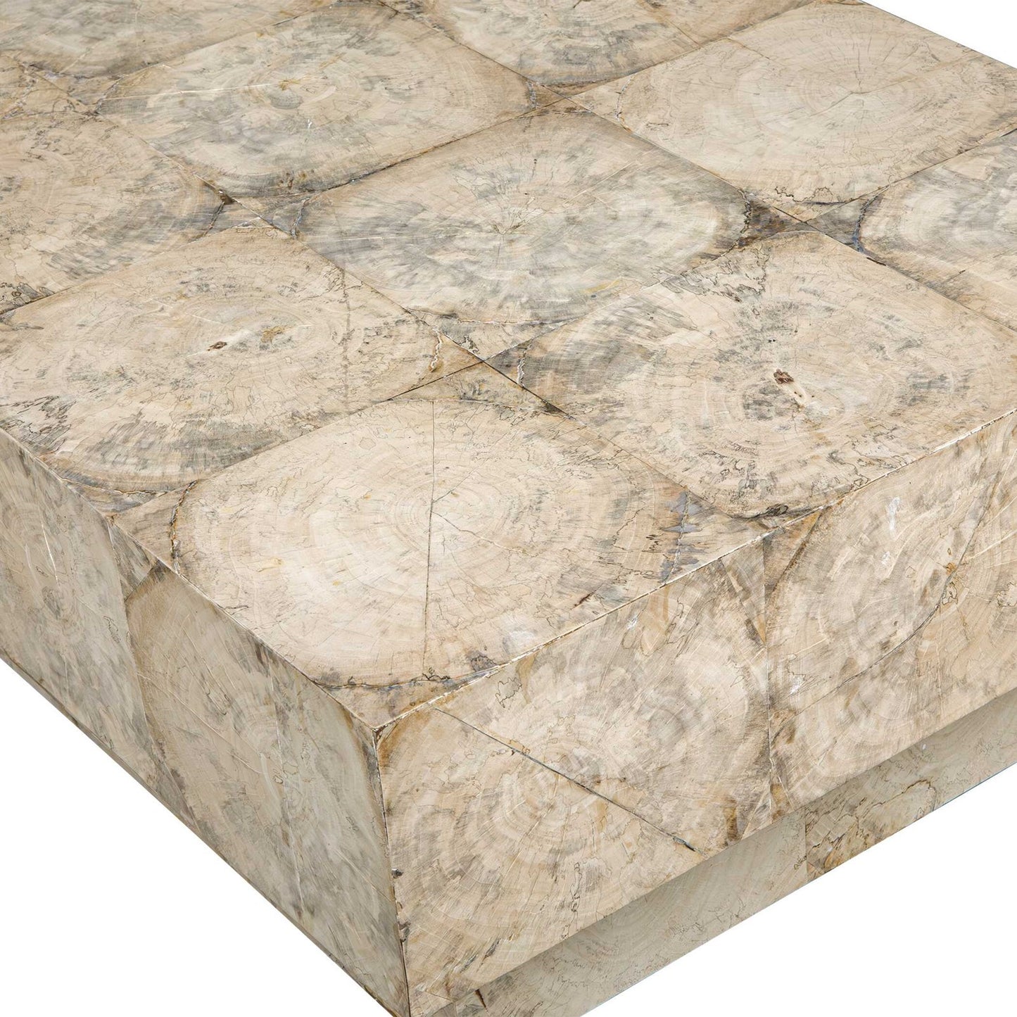 Uttermost Kotoa Bleached White Oval Coffee Table | Tamarind Wood Veneer Plinth Base | Living Room & Lounge | 50 x 30 x 16 in | Model 51140
