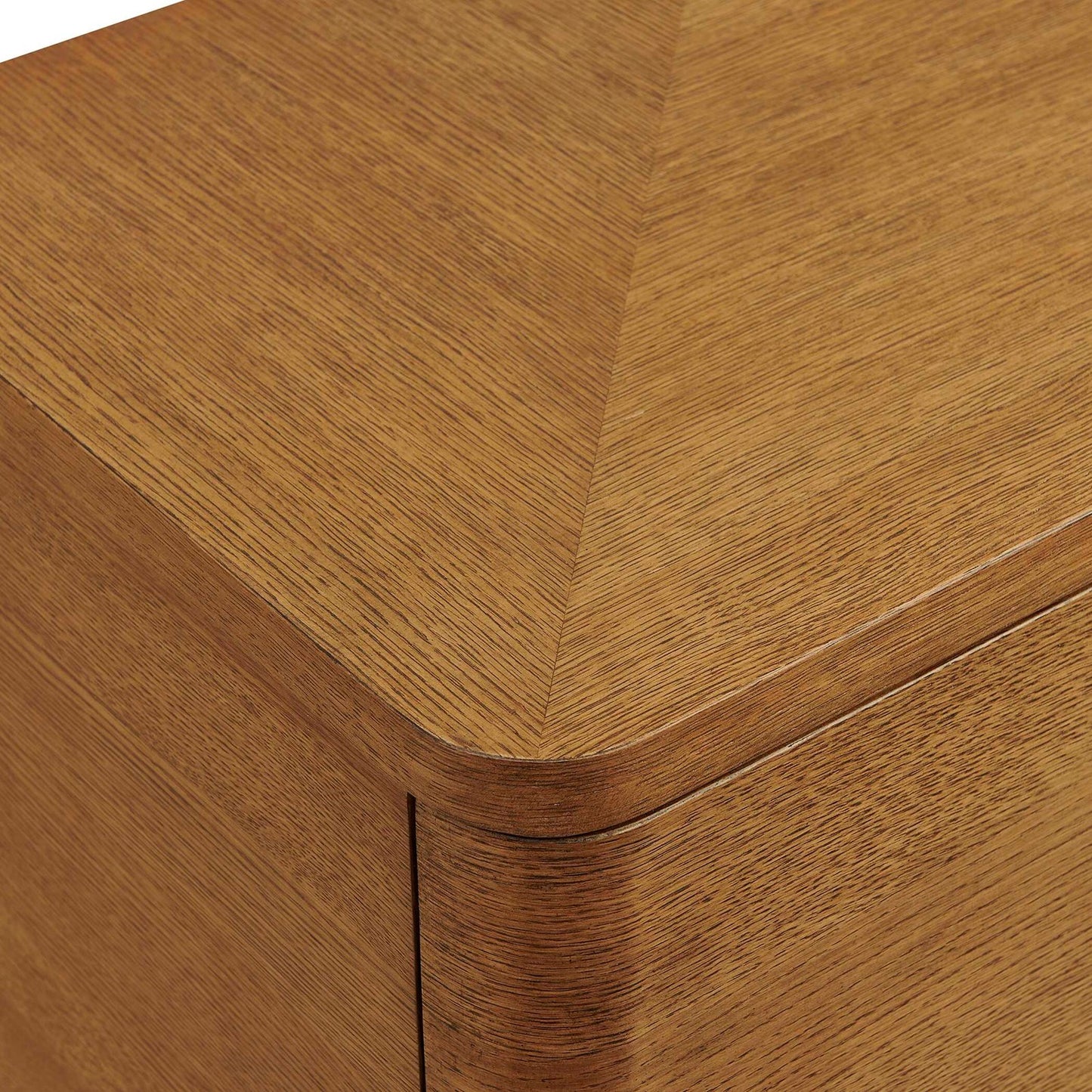 Uttermost Duluth 36in 3-Drawer Chest | Oak Veneer Natural Finish with Dark Bronze Pulls | Bedroom & Entryway Storage | 36 x 18 x 32 in | Model 51179