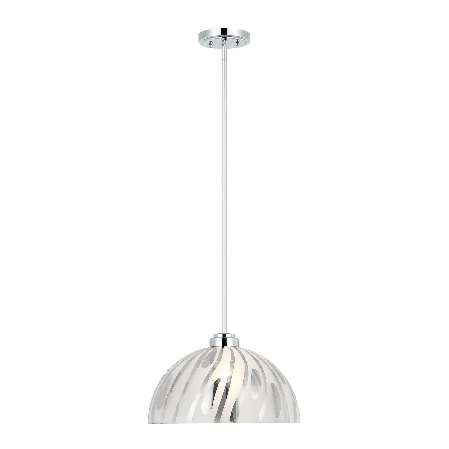 Varaluz Chroman Empire 1Lt 16"W Dome Pendant, Chrome