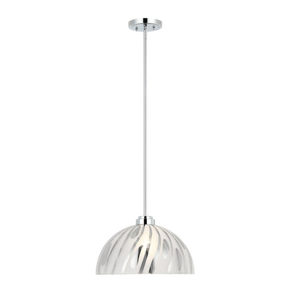 Varaluz Chroman Empire 1Lt 16"W Dome Pendant, Chrome