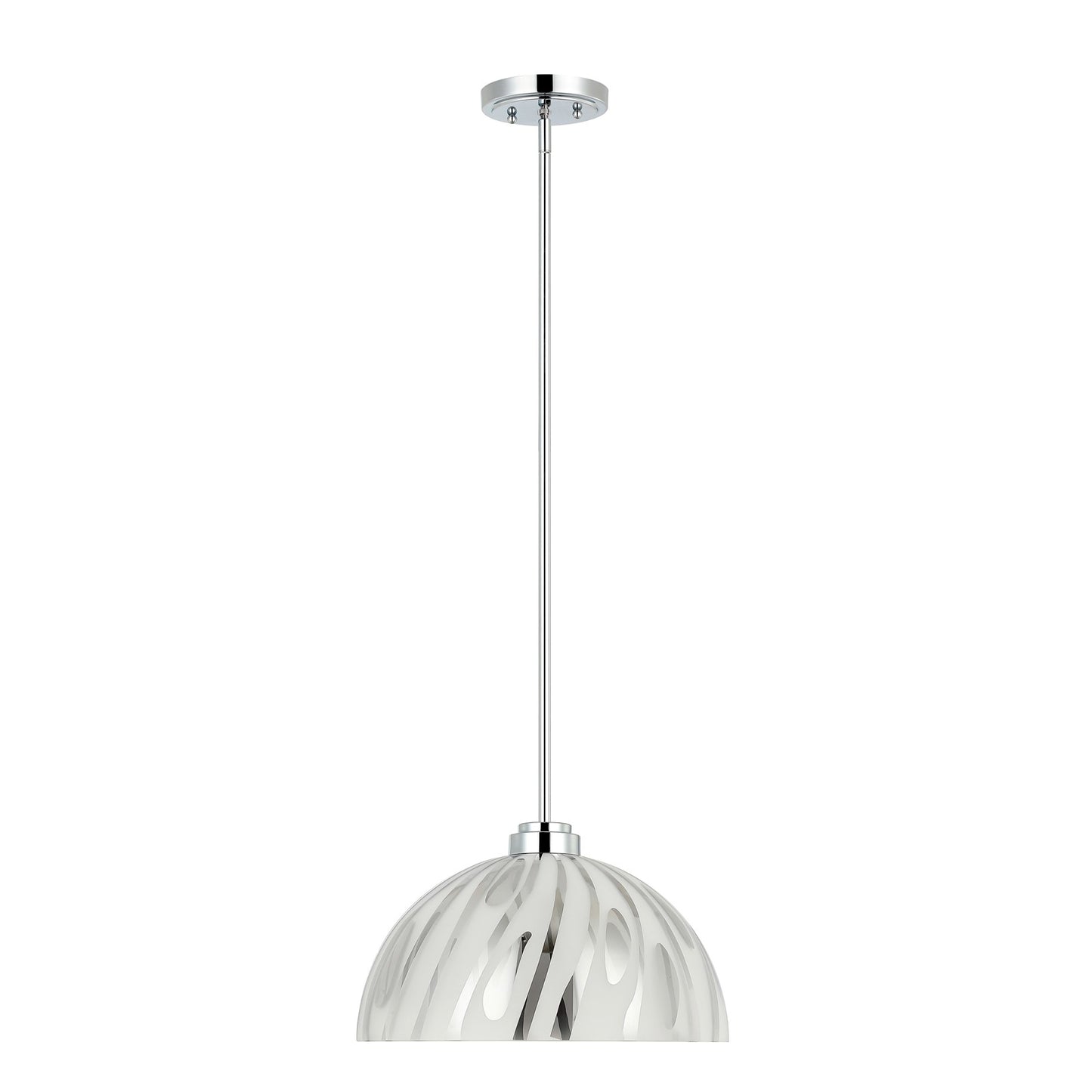 Varaluz Chroman Empire 1Lt 16"W Dome Pendant, Chrome