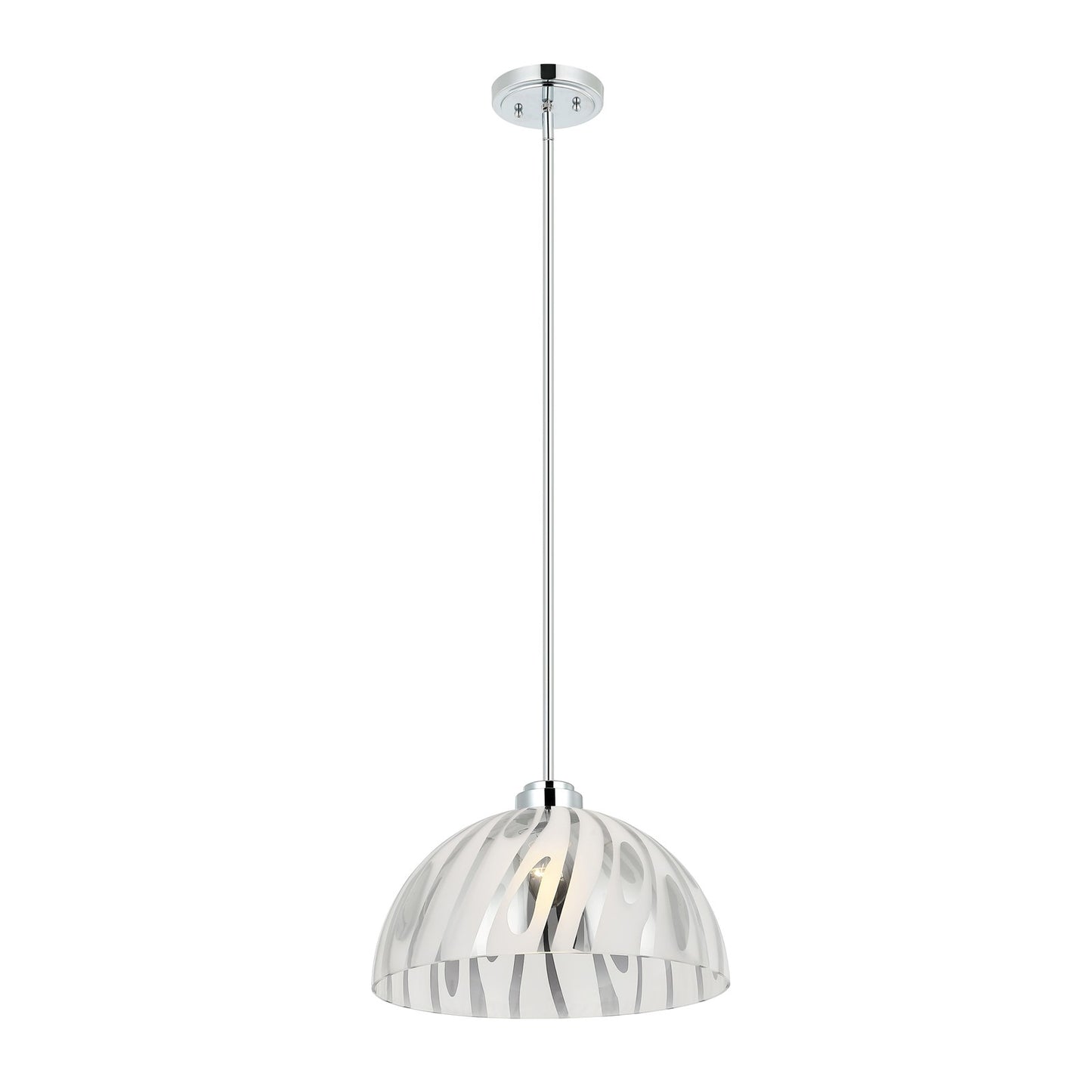 Varaluz Chroman Empire 1Lt 16"W Dome Pendant, Chrome