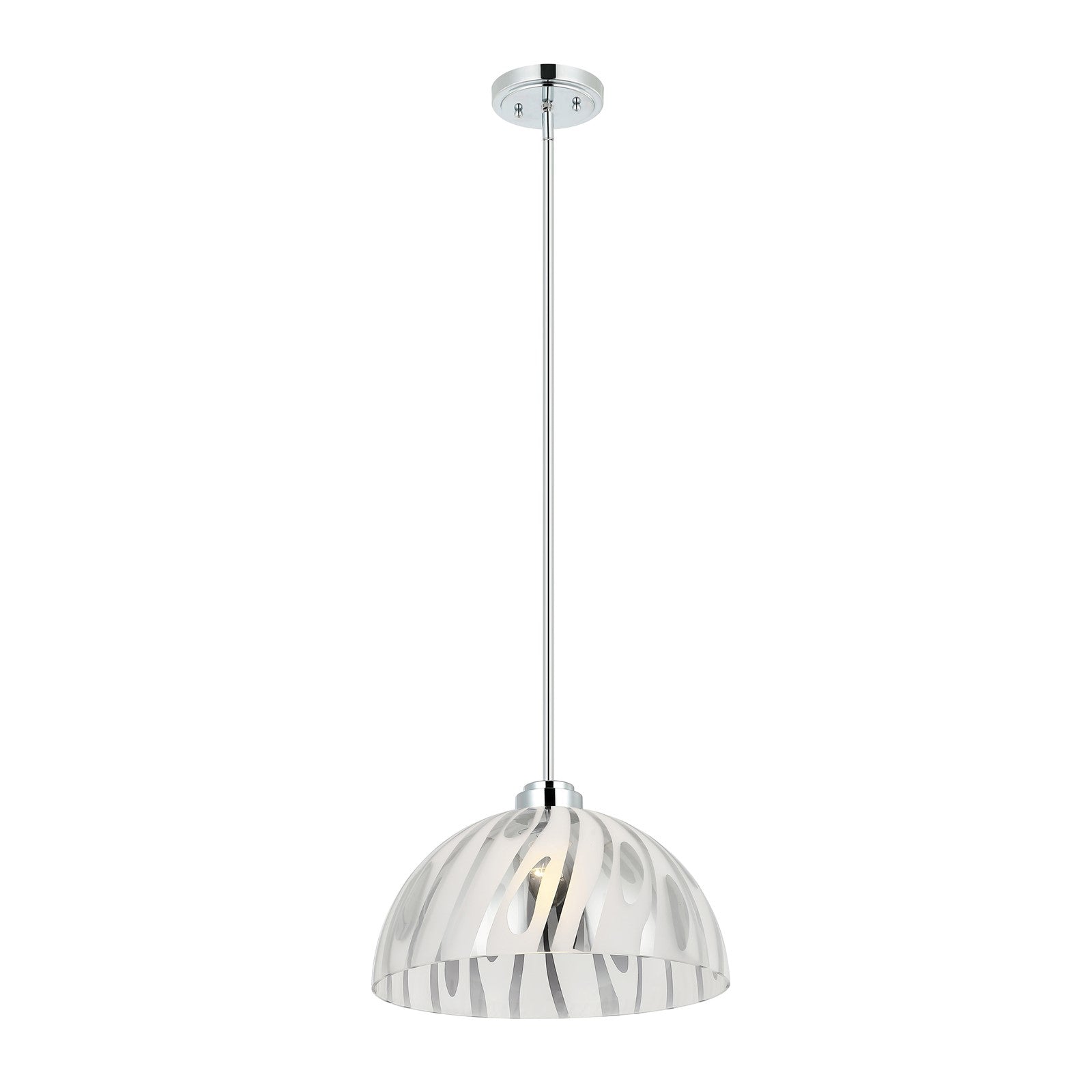 Varaluz Chroman Empire 1Lt 16"W Dome Pendant, Chrome